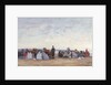 Beach Scene near Trouville, c.1863-66 by Eugene Louis Boudin