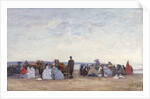 Beach Scene near Trouville, c.1863-66 by Eugene Louis Boudin