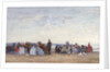 Beach Scene near Trouville, c.1863-66 by Eugene Louis Boudin