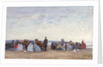 Beach Scene near Trouville, c.1863-66 by Eugene Louis Boudin