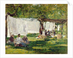 The Laundry at St. Simeon, Honfleur by Eugene Louis Boudin