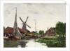 Dordrecht, Windmill on the Meuse, 1884 by Eugene Louis Boudin