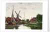 Dordrecht, Windmill on the Meuse, 1884 by Eugene Louis Boudin