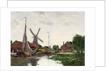 Dordrecht, Windmill on the Meuse, 1884 by Eugene Louis Boudin