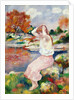 Bather, 1885 by Pierre Auguste Renoir