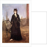 Portrait of Berthe Morisot in Pink Shoes, 1872 by Edouard Manet