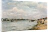 The Seine at Passy - the Trocadero and the Port de Grenelle) by Stanislas Victor Edouard Lepine