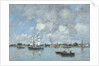 Bordeaux, Boats on the Garonne, 1876 by Eugene Louis Boudin