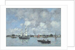 Bordeaux, Boats on the Garonne, 1876 by Eugene Louis Boudin