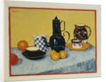 Still Life with Blue Enamel Coffeepot, Earthenware and Fruit, 1888 by Vincent van Gogh