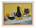Still Life with Blue Enamel Coffeepot, Earthenware and Fruit, 1888 by Vincent van Gogh