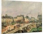 Pont Neuf, Effect of Rain, 1903 by Camille Pissarro