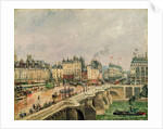 Pont Neuf, Effect of Rain, 1903 by Camille Pissarro
