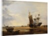 Brig on Sands: Vessels on the Sands at Hastings , 1836 by Edward William Cooke