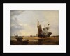 Brig on Sands: Vessels on the Sands at Hastings , 1836 by Edward William Cooke
