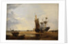 Brig on Sands: Vessels on the Sands at Hastings , 1836 by Edward William Cooke