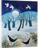 Winter Birds in the Snow, 2019 by Lisa Graa Jensen
