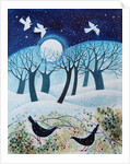 Winter Birds in the Snow, 2019 by Lisa Graa Jensen