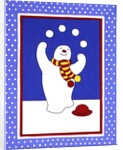 Juggling Snowman by Lavinia Hamer