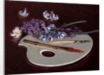 Porcelain Palette with Flowers by Caroline Hervey-Bathurst