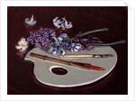 Porcelain Palette with Flowers by Caroline Hervey-Bathurst