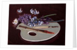 Porcelain Palette with Flowers by Caroline Hervey-Bathurst