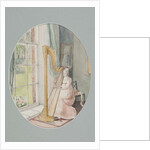 A Young Woman with a Harp, 2009 by Caroline Hervey-Bathurst