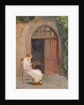 Girl seated outside of La Boissiere, c.1909 by Albert de Belleroche