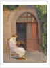 Girl seated outside of La Boissiere, c.1909 by Albert de Belleroche