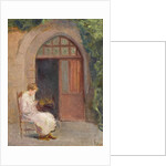 Girl seated outside of La Boissiere, c.1909 by Albert de Belleroche