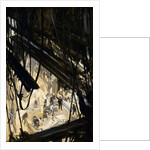 Constructing a stage set, c.1910 by Cyrus Cuneo