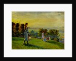 Study for 'Children playing in the fields at sunset' by Walter Bonner Gash