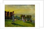 Study for 'Children playing in the fields at sunset' by Walter Bonner Gash