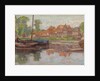 Boating scene, possibly in Holland by Arthur Haythorne Studd