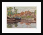 Boating scene, possibly in Holland by Arthur Haythorne Studd