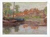 Boating scene, possibly in Holland by Arthur Haythorne Studd