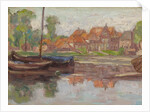 Boating scene, possibly in Holland by Arthur Haythorne Studd