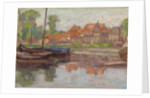 Boating scene, possibly in Holland by Arthur Haythorne Studd