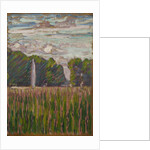 Fountain within a park by Arthur Haythorne Studd