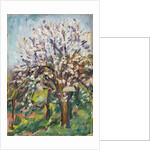 Almond Blossom on a sloping verge, c.1910 by Arthur Haythorne Studd