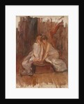 Two women sitted by a harp - c.1900 by Albert de Belleroche