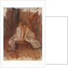 Two women sitted by a harp - c.1900 by Albert de Belleroche