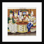 King Thibaw with dignitaries and a British officer by Hsaya Chone and Hsaya Saw