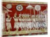 Detail of wall painting in the Degaldoruwa Vihraya Temple by Sri Lankan School