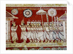 Detail of wall painting in the Degaldoruwa Vihraya Temple by Sri Lankan School