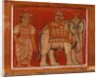Wall painting of an elephant in the Subdharama Temple, Dehiwala by Sri Lankan School