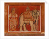 Wall painting of an elephant in the Subdharama Temple, Dehiwala by Sri Lankan School