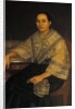 Portrait of a woman in traditional Filipino costume by Filipino School