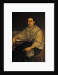 Portrait of a woman in traditional Filipino costume by Filipino School