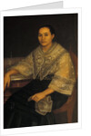 Portrait of a woman in traditional Filipino costume by Filipino School